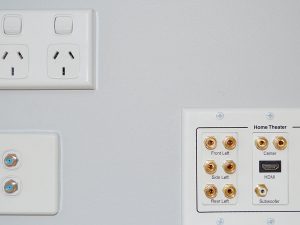 speaker coax hdmi wall plate connection fitting gold coast